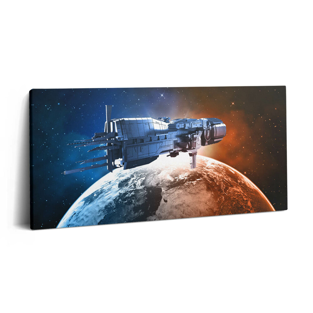 Vászonkép nyomtatás 120x60 Űrhajók