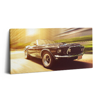 Vászonkép nyomtatás 120x60 Klasszikus autó mozgásban