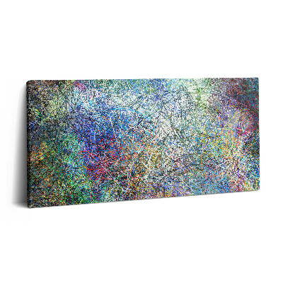 Vászonkép nyomtatás 120x60 Színes vonalak kifejező absztrakciója