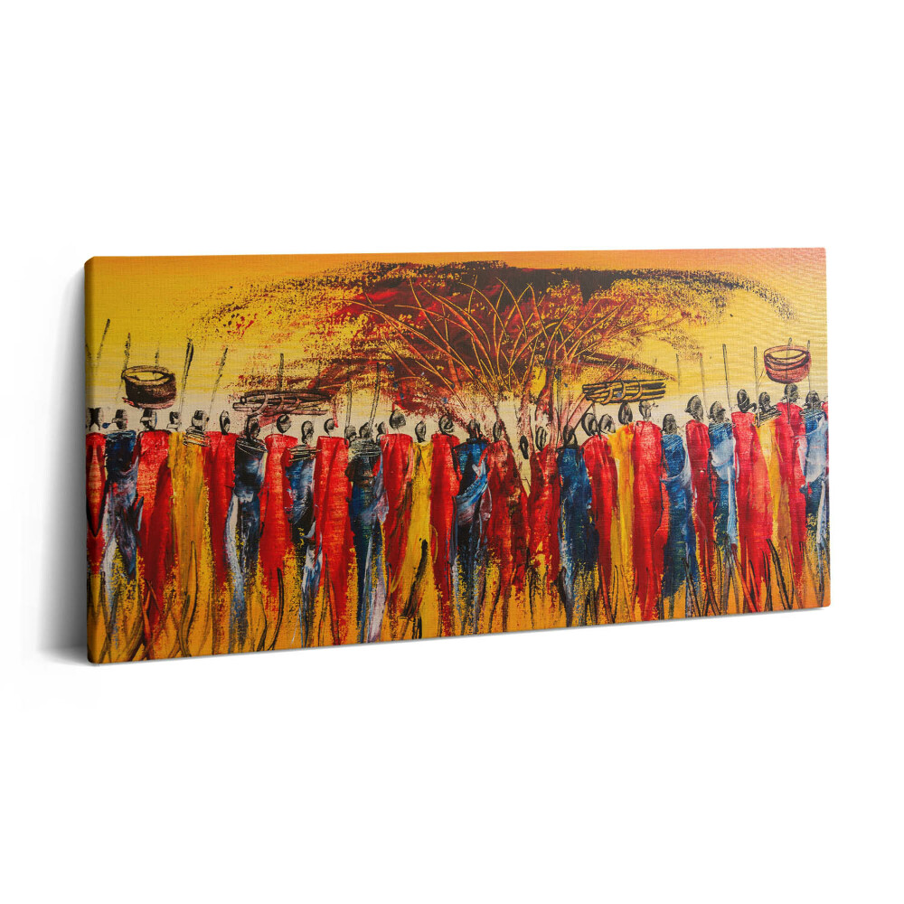 Vászonkép nyomtatás 120x60 Afrikai törzs Kenyában