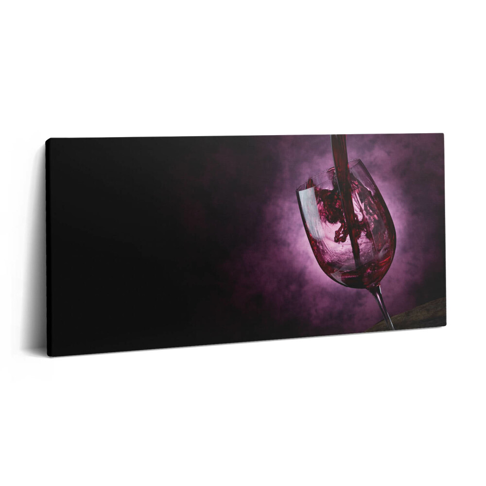 Vászonkép nyomtatás 120x60 Egy pohár bor