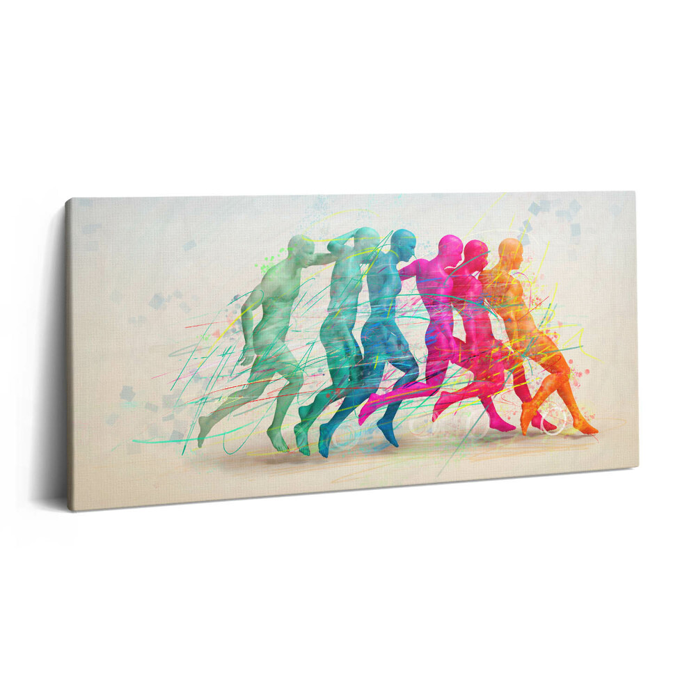 Vászonkép nyomtatás 120x60 Színes emberek
