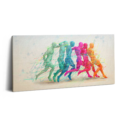 Vászonkép nyomtatás 120x60 Színes emberek