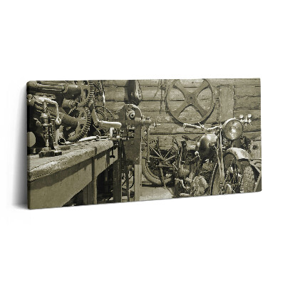 Vászonkép nyomtatás 120x60 Régi motorkerékpárok