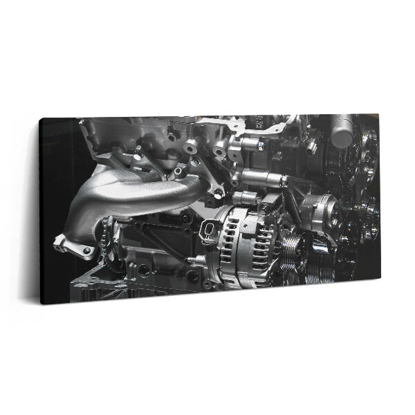 Vászonkép nyomtatás 120x60 Egy autó motorjának egy része