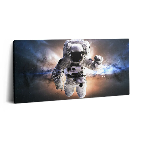 Vászonkép nyomtatás 120x60 Űrhajós az űrben