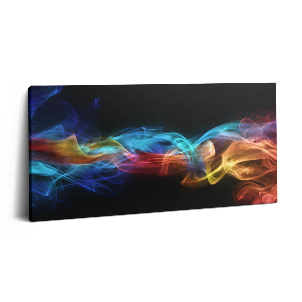 Vászonkép nyomtatás 120x60 Színes absztrakt fényvonalak