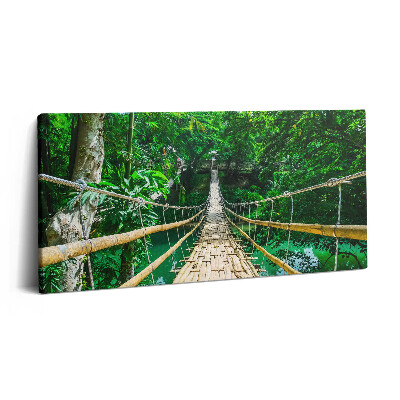 Vászonkép nyomtatás 120x60 Híd az erdőben a Fülöp-szigeteken