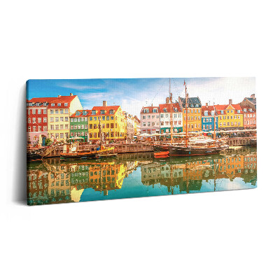 Vászonkép nyomtatás 120x60 Város a vízparton