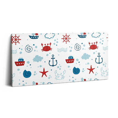 Vászonkép nyomtatás 120x60 Tengeri tengeri minták