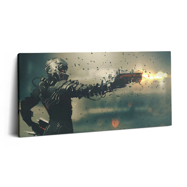 Vászonkép nyomtatás 120x60 Science-fiction illusztráció játékokhoz