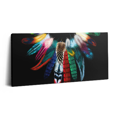 Vászonkép nyomtatás 120x60 Színes madártollak