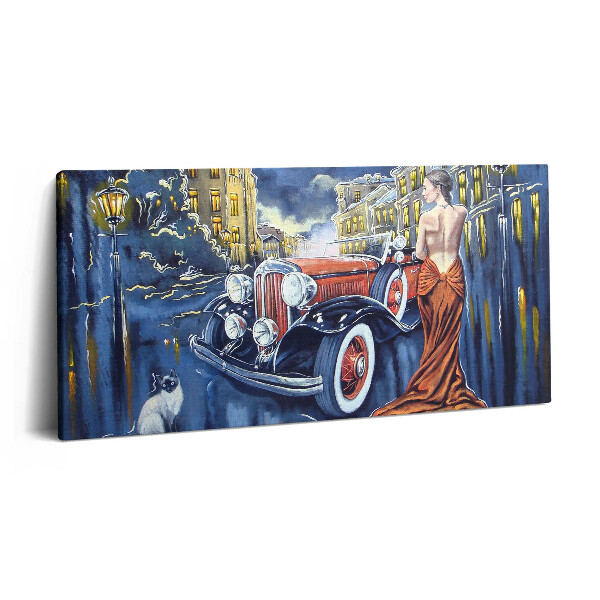 Vászonkép nyomtatás 120x60 Régi retro autó