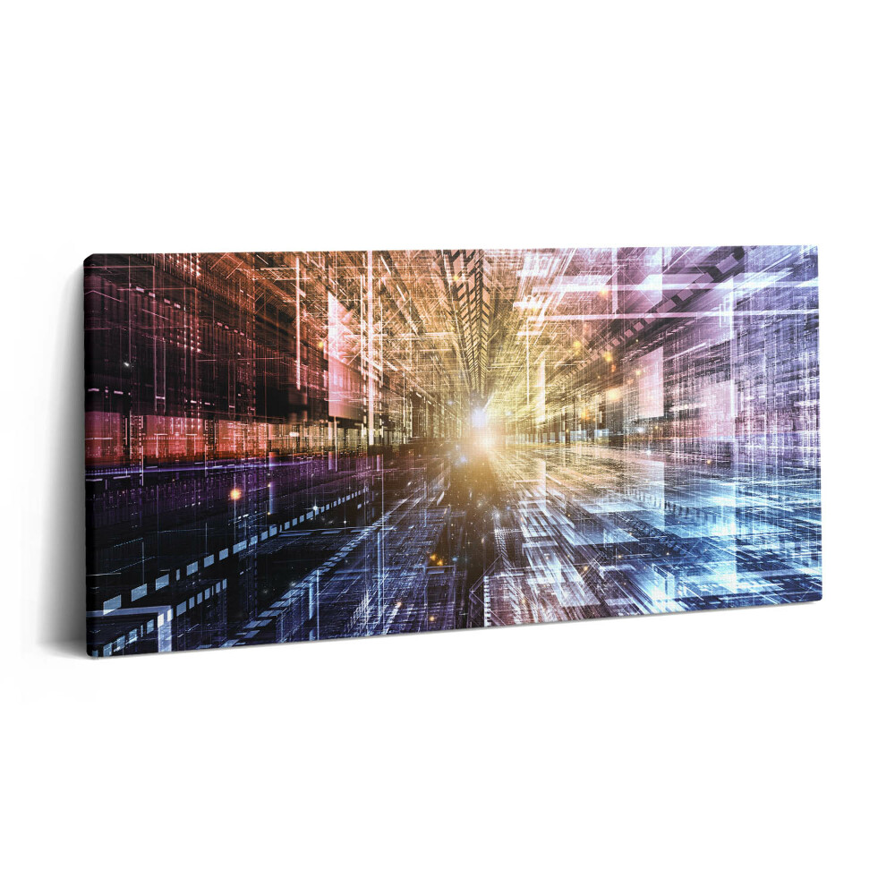 Vászonkép nyomtatás 120x60 Fények absztrakt mintája