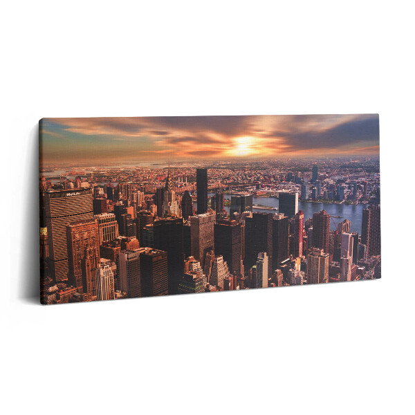 Vászonkép nyomtatás 120x60 New York nyugati részének tájképe