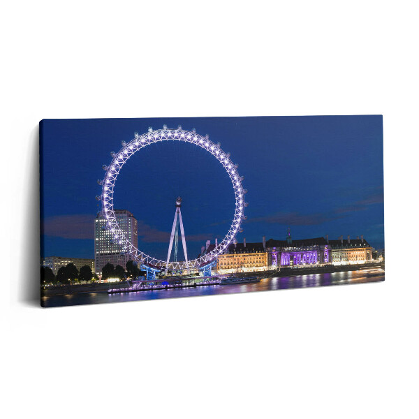Vászonkép nyomtatás 120x60 Óriáskerék London Eye London