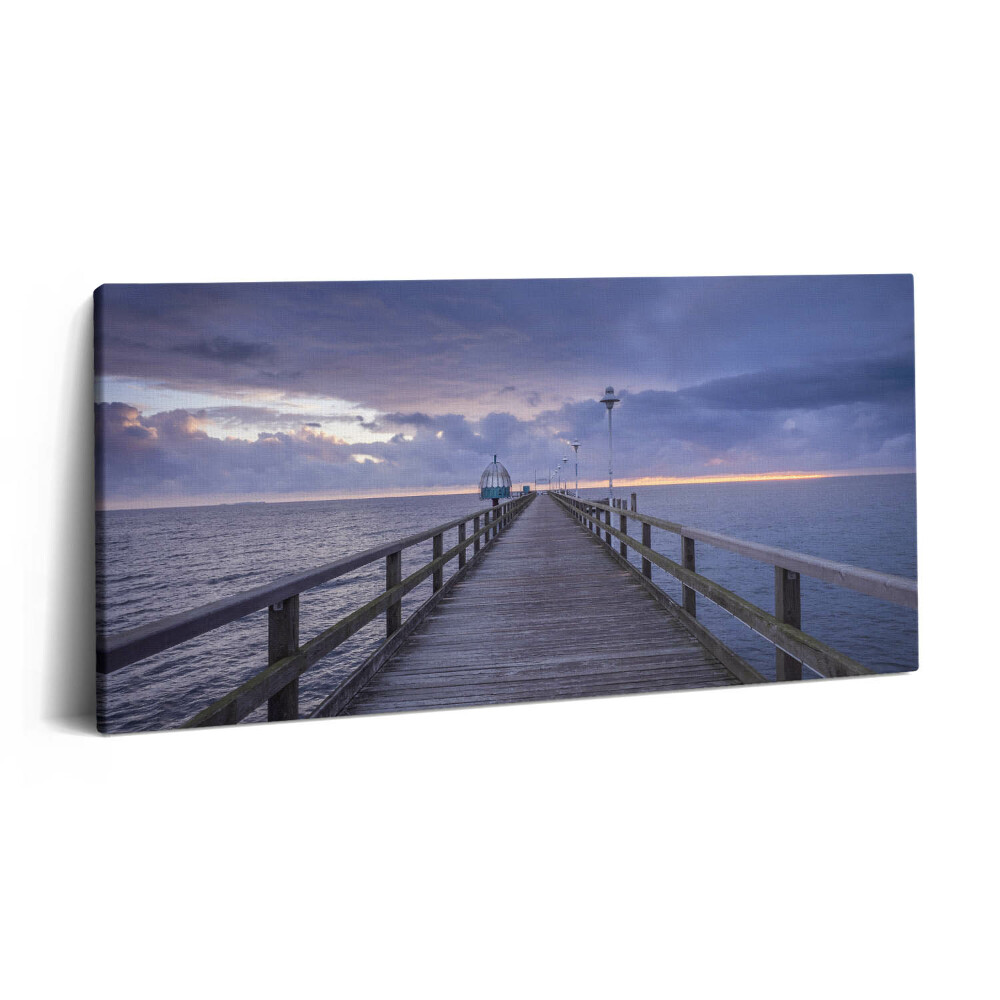 Vászonkép nyomtatás 120x60 Móló a Balti-tengeren