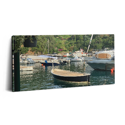 Vászonkép nyomtatás 120x60 Portofino kikötője