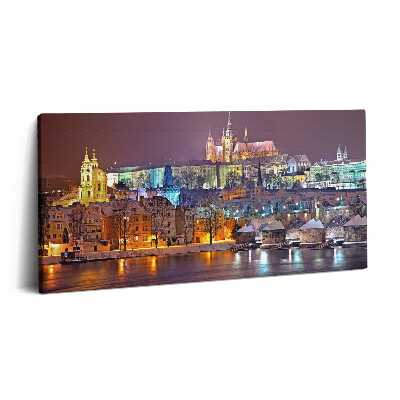 Vászonkép nyomtatás 120x60 Prágai várnegyed