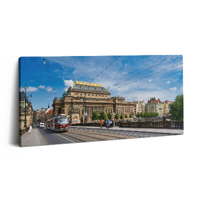 Vászonkép nyomtatás 120x60 Nemzeti Színház Prágában