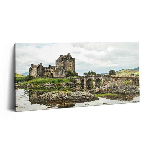 Vászonkép nyomtatás 120x60 Eilean Donan kastély Skóciában