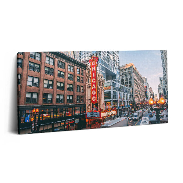 Vászonkép nyomtatás 120x60 Chicago épületeinek fényképe