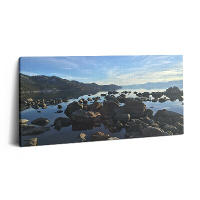 Vászonkép nyomtatás 120x60 Kövek a felhős ég alatt