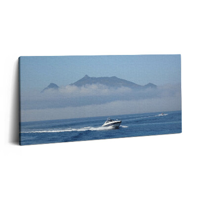 Vászonkép nyomtatás 120x60 Vitorlás az óceánon