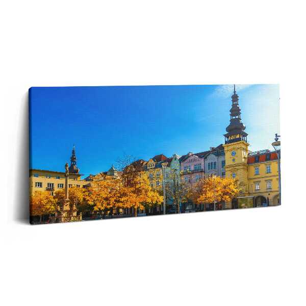 Vászonkép nyomtatás 120x60 Masaryk tér és a régi városháza