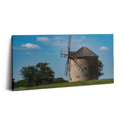 Vászonkép nyomtatás 120x60 Szélmalom Morvaországban