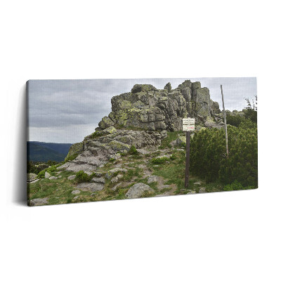 Vászonkép nyomtatás 120x60 Útvonal az Óriás-hegységben