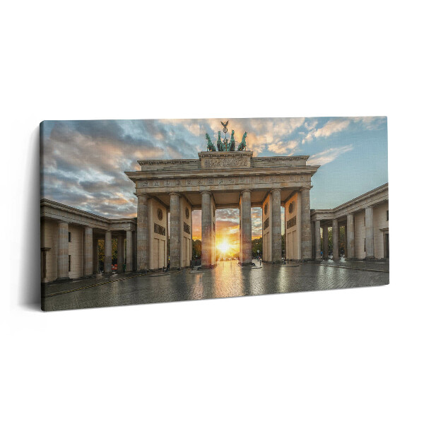 Vászonkép nyomtatás 120x60 Brandenburgi kapu Berlinben