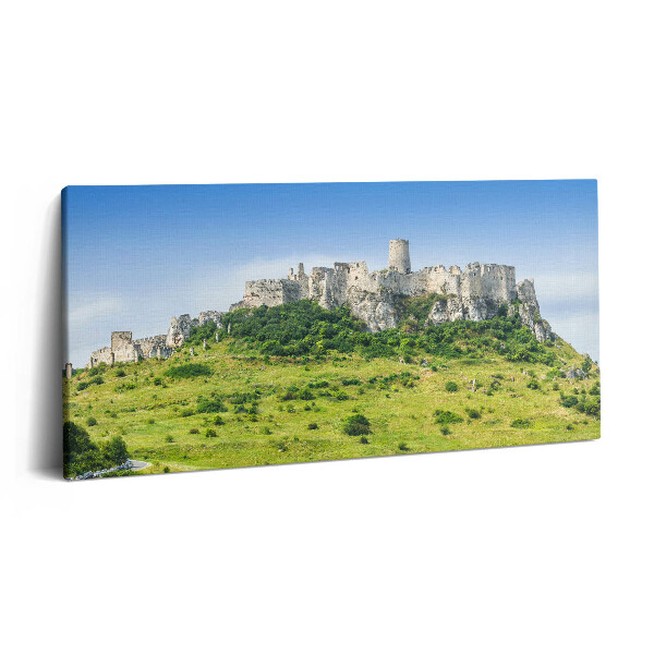 Vászonkép nyomtatás 120x60 Szepsi vár Szlovákiában