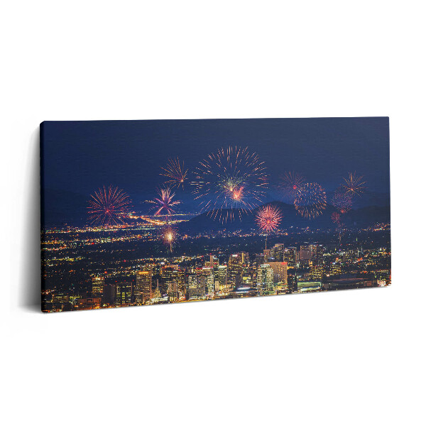 Vászonkép nyomtatás 120x60 Phoenix városa éjszaka