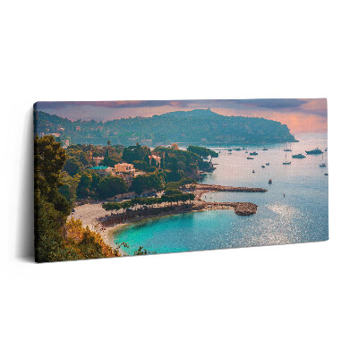 Vászonkép nyomtatás 120x60 A francia Riviéra látképe