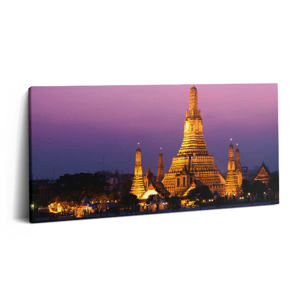 Vászonkép nyomtatás 120x60 Egy templom a thaiföldi Bangkokban