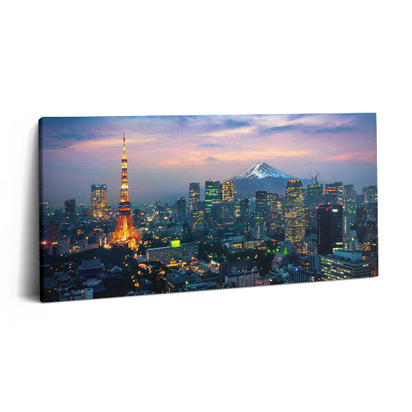 Vászonkép nyomtatás 120x60 Éjszakai város