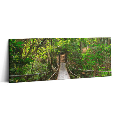 Canvas kép 125x50 Híd a Khao Yai dzsungelben