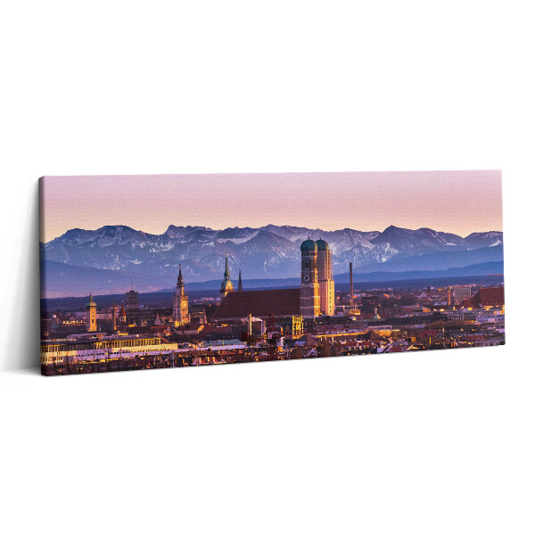 Canvas kép 125x50 Német Alpok Münchenben