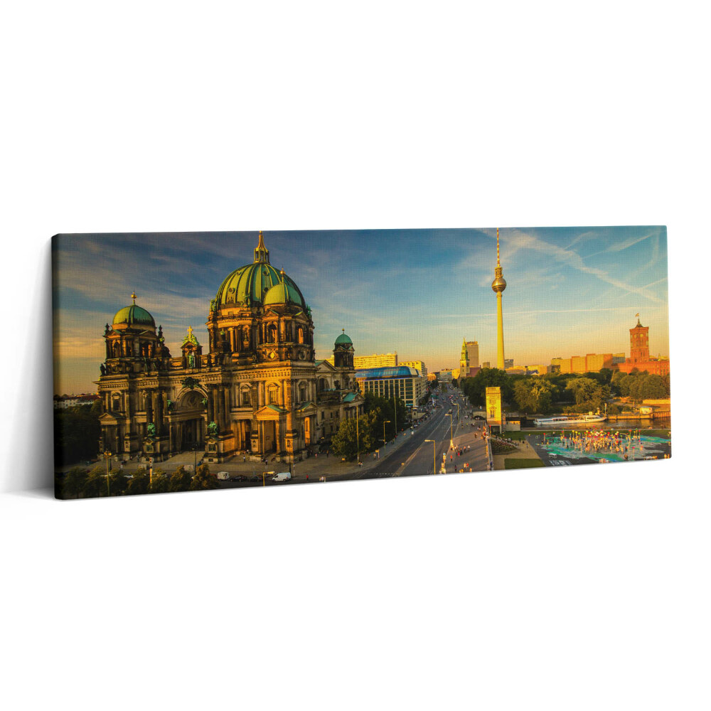 Canvas kép 125x50 Berlin városának látképe