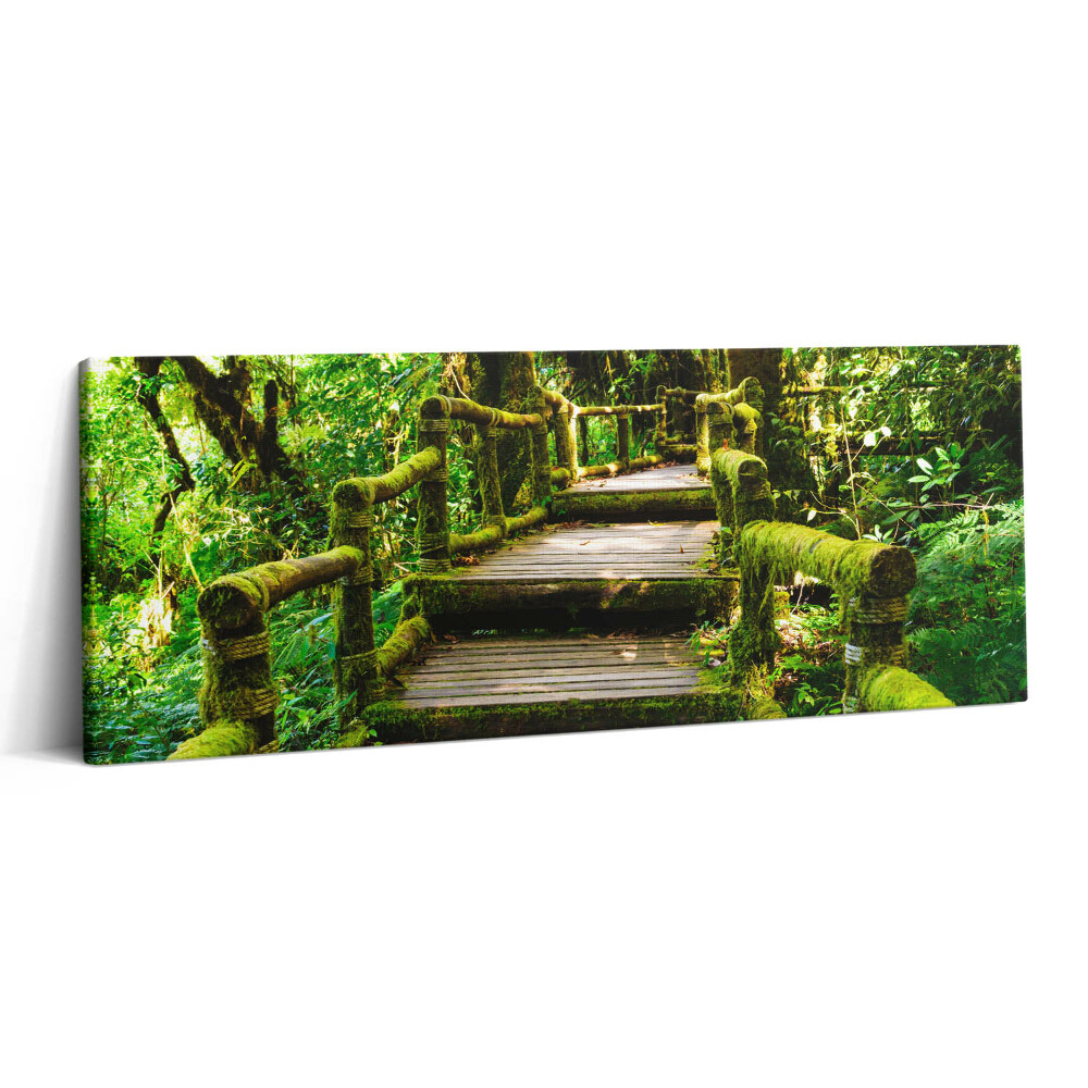 Canvas kép 125x50 Fából készült gyaloghíd - agroturizmus