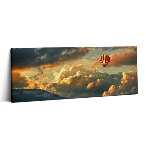 Canvas kép 125x50 Ballonrepülés a felhők között
