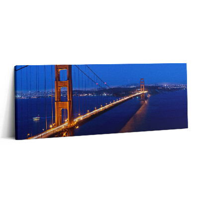 Canvas kép 125x50 A Golden Gate híd látképe