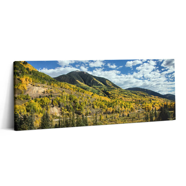 Canvas kép 125x50 Tájkép hegyi növényzettel