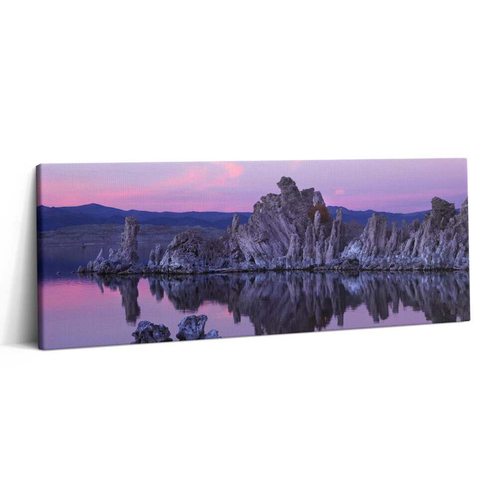 Canvas kép 125x50 A sziklák tükröződése a vízben