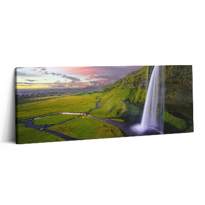 Canvas kép 125x50 Tájkép egy félig-meddig vízesésről
