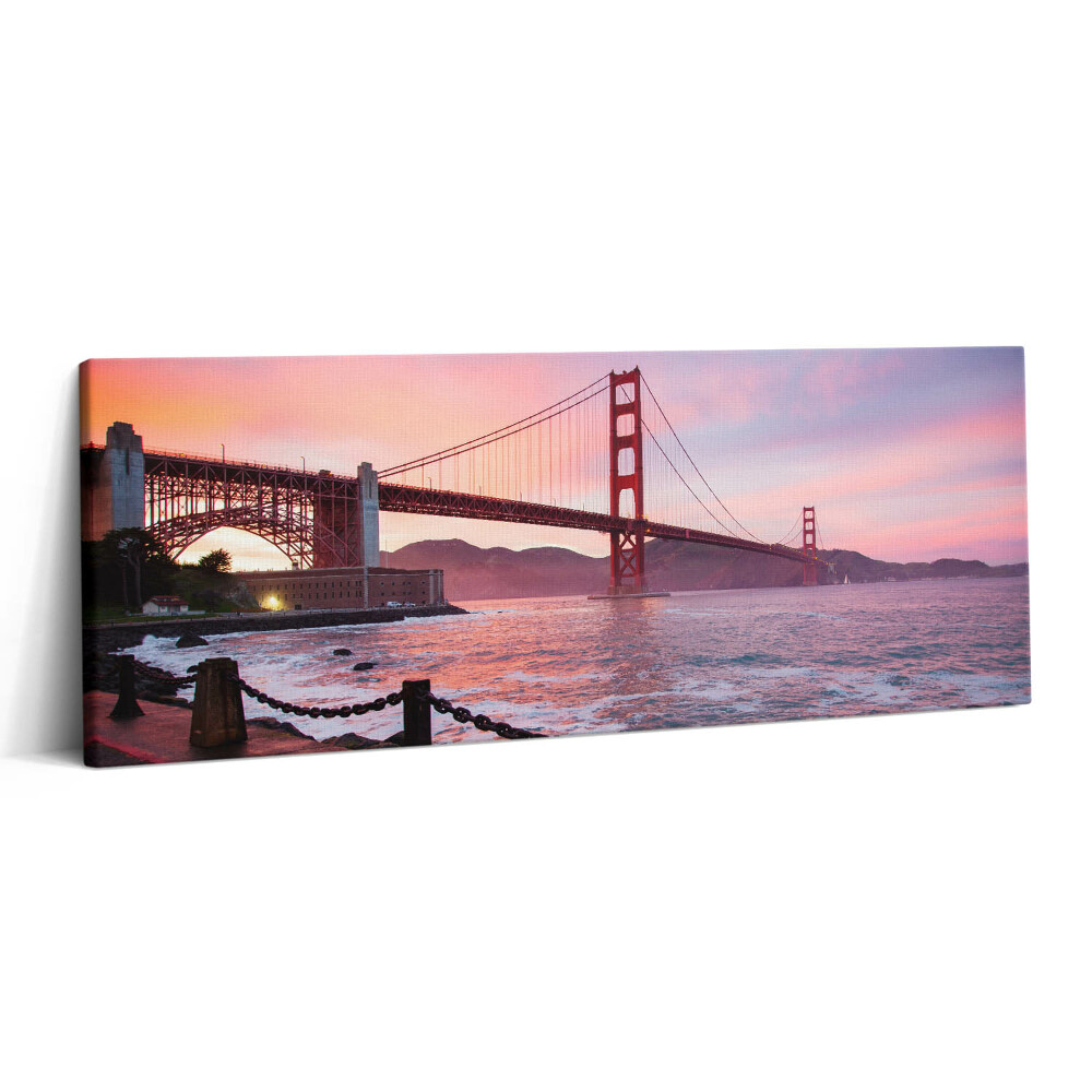 Canvas kép 125x50 Kilátás a Golden Gate hídra