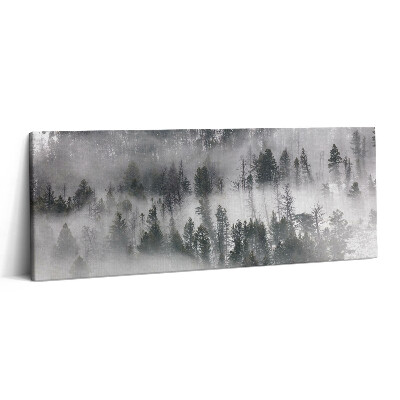 Canvas kép 125x50 Ködös erdei táj