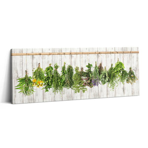 Canvas kép 125x50 Szárított gyógynövények és növények