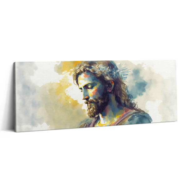 Canvas kép 125x50 Színes festmény Jézusról